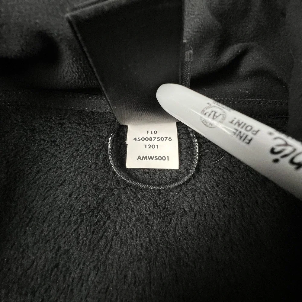 The North Face Summit Series Mens Black Fleece Full Zip Jacket AMWS001 Small
